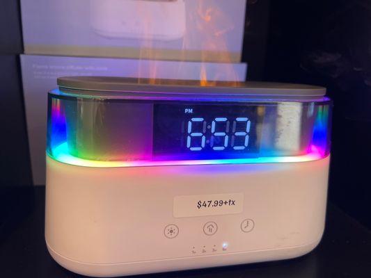 Clock Flame with Different Led Lights