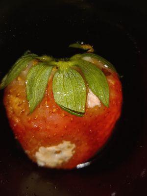 moldy strawberry