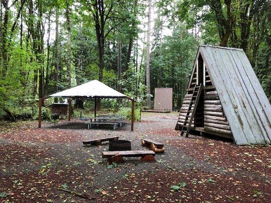 One of our 18 A-frame Campsites