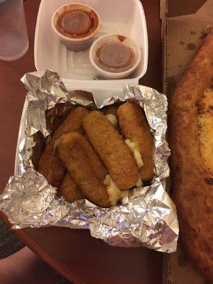 Mozzarella sticks. They are good but the marinara sauce is wonderful