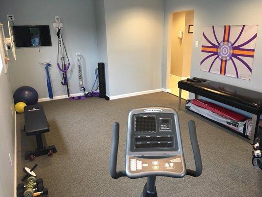 This basic rehab room makes a huge impact on stability