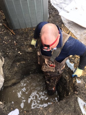 Under Slab sewer break repair