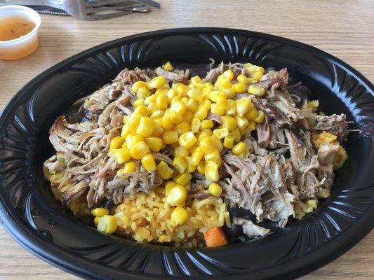 Pulled pork bowl.