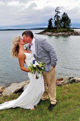 Maine coastal wedding at the Harpswell Inn.....perfection!