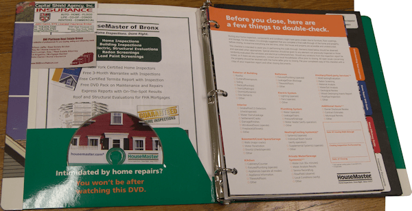 Resource Guide provided with your house inspection.