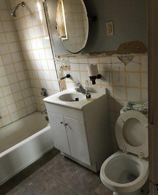 Bathroom remodeling- before