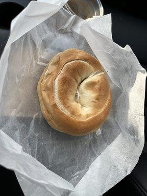 Bagel and cream cheese