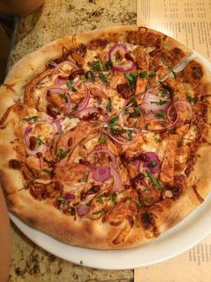 BBQ chicken pizza