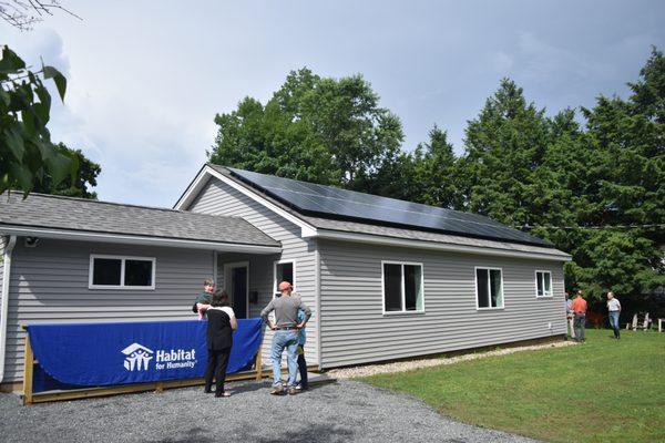 Pioneer Valley Habitat for Humanity Solar Installation in Greenfield, MA