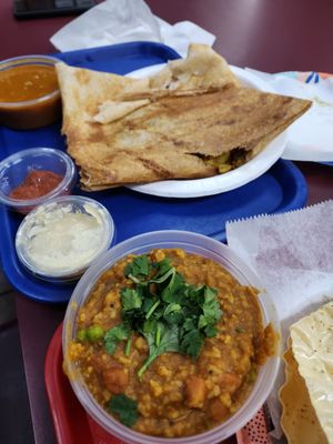 Bisi bele bhath and masala dosa, which was very hard to get by autoincorrect