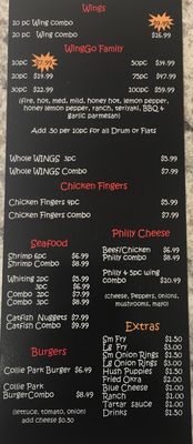 WingGo Menu