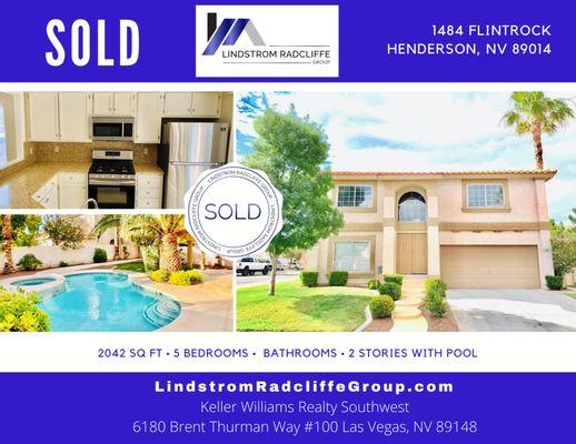 #LindstromRadcliffeGroup #SFRMarketUpdate #LasVegasRealtor #SOLD