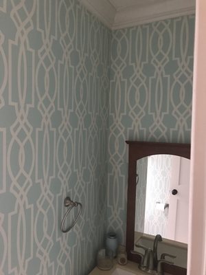 Wallpaper installed by Tim that came out amazing!!