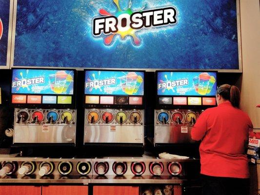 Vast Froster selection at CIRCLE K/FLASH FOODS in Thomaston, Georgia.