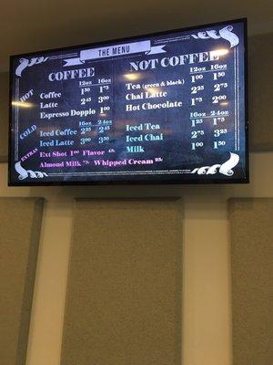 Menu board