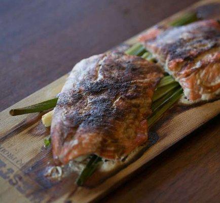 Cedar Plank Salmon from my Native American Cooking Class