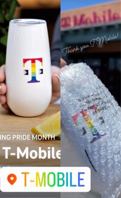 6.20.23 Free T-Mobile Pride Summer Tumbler