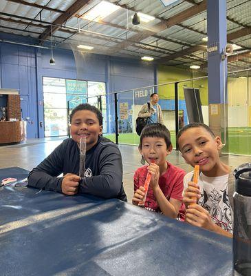 Summer camp popsicles at the end of the day in San Ramon!