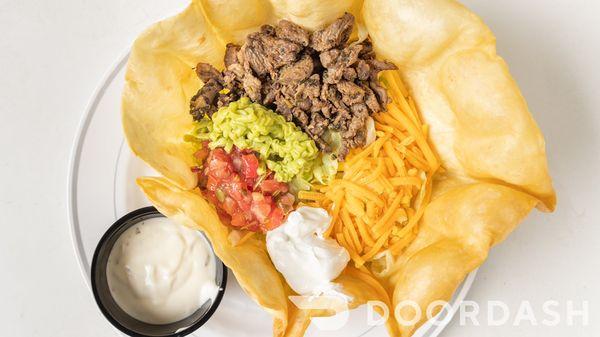 TACO SALAD with Carne Asada