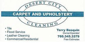 Desert City's Carpet Cleaning & Upholstery