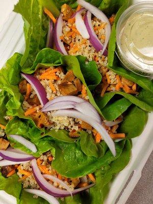 Spicy Tofu Lettuce Wraps