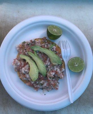 Tostada de Ceviche