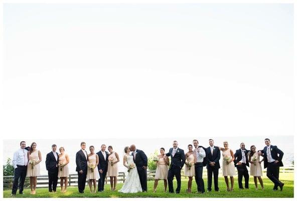 Celebrations at the bay wedding photographer