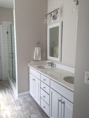 Awesome work on our Master Bath by Sellers tile