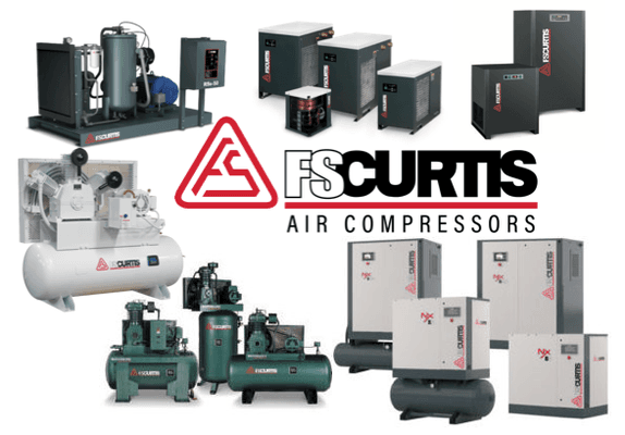 FS CURTIS Fixed/Variable Speed Rotary Screw, Oil-Injected/Oil-Free Reciprocating Compressors & Air Treatment Products; Call us for more info