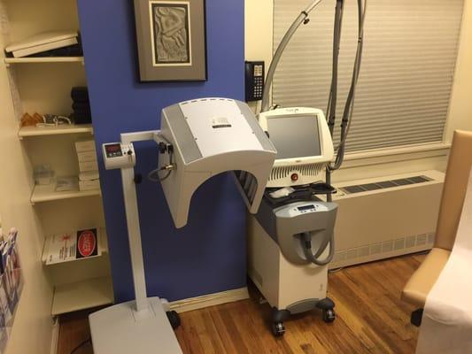 A view of a patients room.