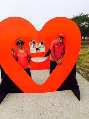 The heart walk . September 2016