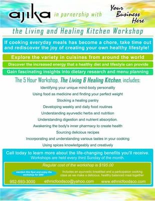 Healthy Food, Ayurveda Seminars