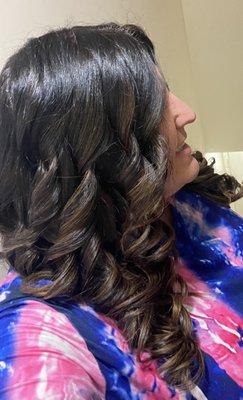 Balayage (starting color was almost black)