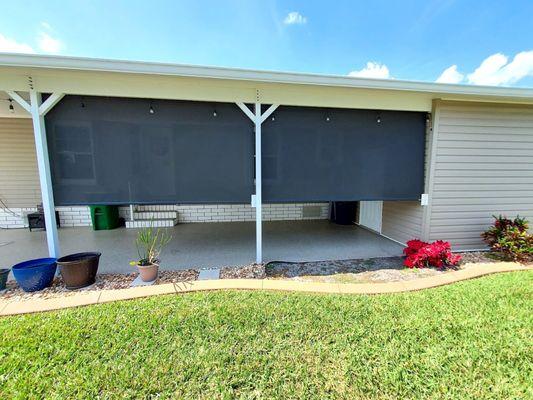 Patio Shades - Happy Customer with k's Blinds