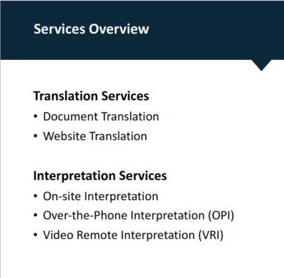 High quality translation and interpretation services with unmatched customer service