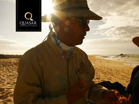 Quasar's naturalist guides have an average of 15 years of experience guiding on the Islands!