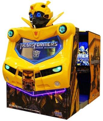 Transformers Deluxe Arcade Shooting Game - Players must battle their way across America, Africa and Europe destroying the Decepticons