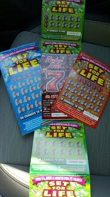 Purchased Scratchers - hope they get "Set For Life"!