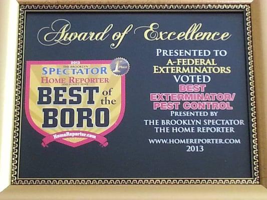 We just won Best of the Boro