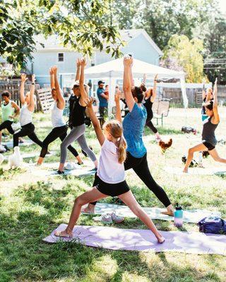 Group yoga flow with Yoga with Danielle LLC