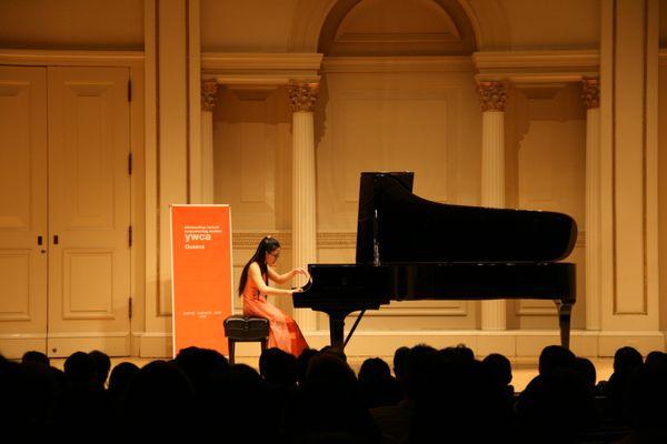 Dr. Tian Song's student Christy Cheung winning first place in New York Music Competition and performed at Carnegie Hall