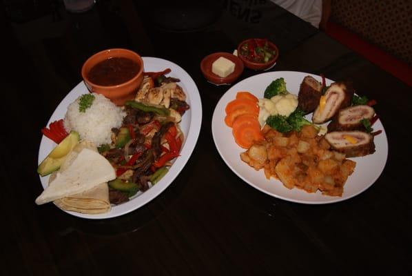 xtreme fajitas, and pollo cordon bluew