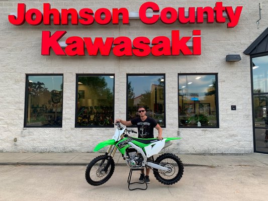 my brand-new 2019 KX 450F from Johnson County Motorsports!