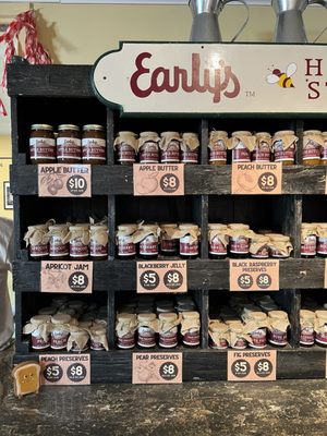 More jams, butters, preserves in a variety of sizes