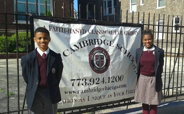 Students graduate from Cambridge and go on to top tier private and public selective enrollment high schools in the city of Chicago.