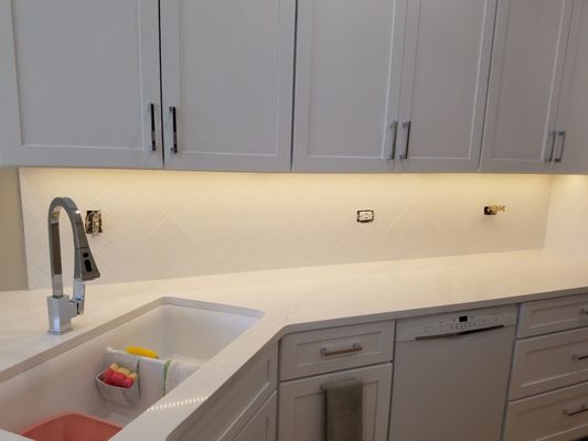 Herringbone Backsplash