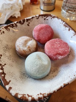 Mochi (Salted Caramel, Cake Batter, and Lychee)