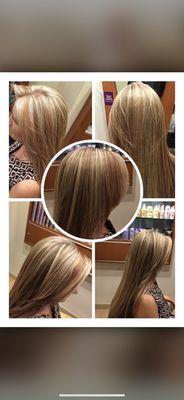 Highlights with copper low lights accents for fun and more light reflecting!