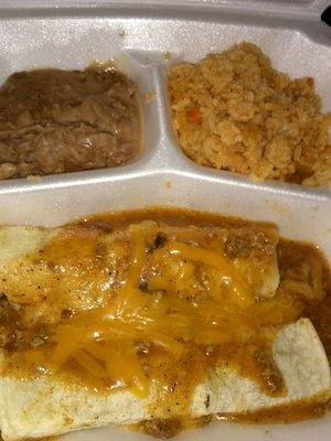 Enchilada meal for like 4 dollars.