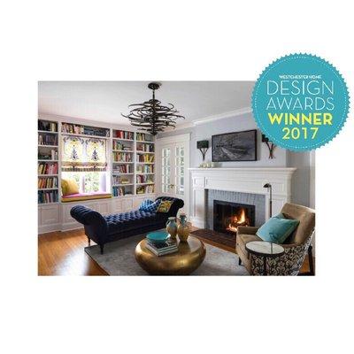 WINNER of the Home Office/Library category at The Westchester Home Design Show Awards is Katherine Stern Design